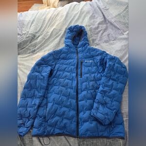 Sz L Eddie Bauer Men's Vibrant Blue Puffer Jacket